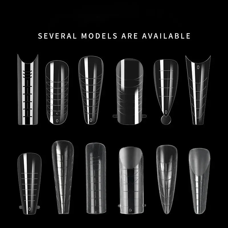 288Pcs/Box Acrylic Nail Art Tips Nail Forms For UV Gel Quick Building Extension Top Molds Dual Forms Nails Accessories Tools 288Pcs/Box Acrylic Nail Art Tips Nail Forms For UV Gel Quick Building Extension Top Molds Dual Forms Nails Accessories Tools