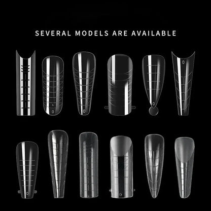 288Pcs/Box Acrylic Nail Art Tips Nail Forms For UV Gel Quick Building Extension Top Molds Dual Forms Nails Accessories Tools 288Pcs/Box Acrylic Nail Art Tips Nail Forms For UV Gel Quick Building Extension Top Molds Dual Forms Nails Accessories Tools