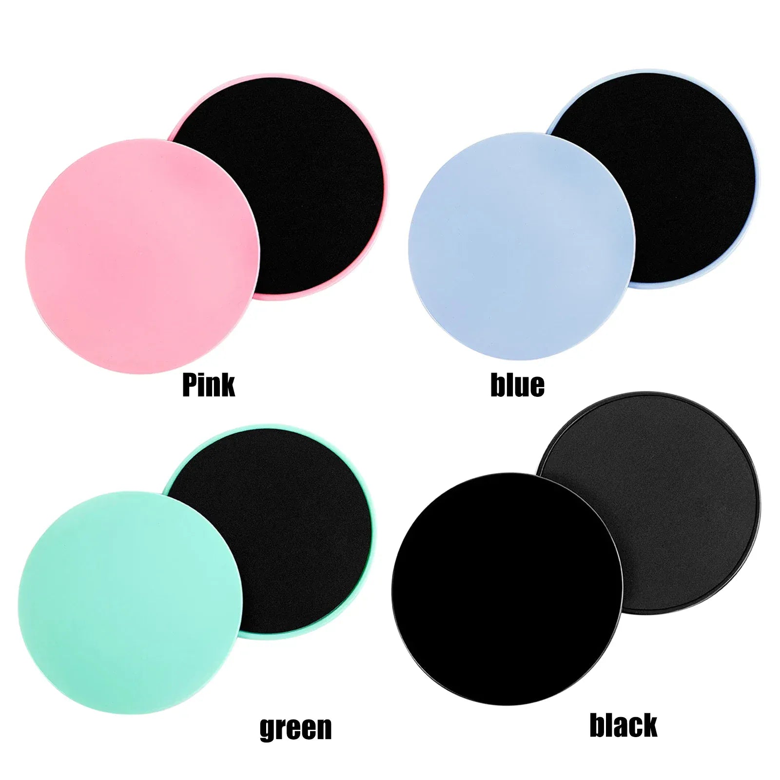 2Pcs Exercise Sliding Plate Dual Sided Yoga Gliding Discs Portable Abdominal Core Training Plate for Body Muscle Workout 2Pcs Exercise Sliding Plate Dual Sided Yoga Gliding Discs Portable Abdominal Core Training Plate for Body Muscle Workout