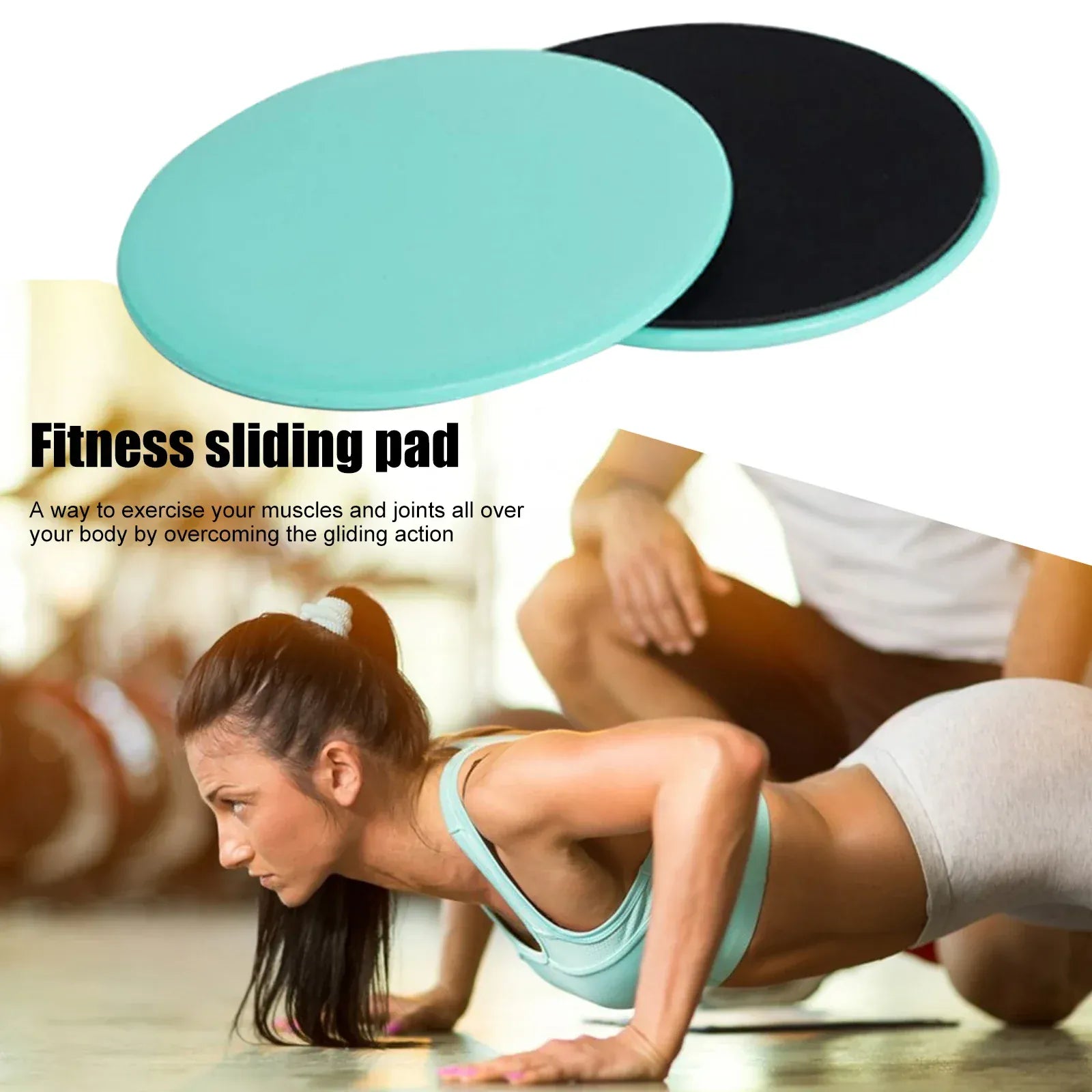 2Pcs Exercise Sliding Plate Dual Sided Yoga Gliding Discs Portable Abdominal Core Training Plate for Body Muscle Workout 2Pcs Exercise Sliding Plate Dual Sided Yoga Gliding Discs Portable Abdominal Core Training Plate for Body Muscle Workout
