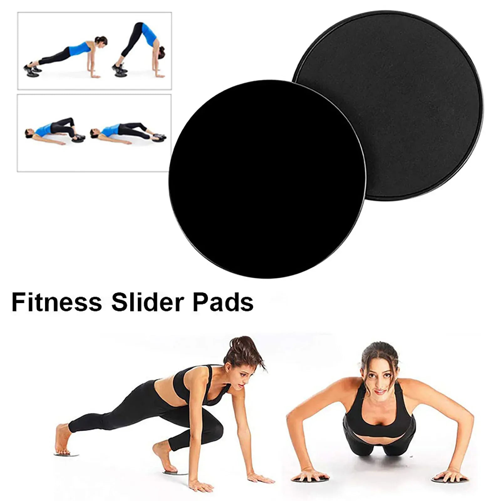 2Pcs Exercise Sliding Plate Dual Sided Yoga Gliding Discs Portable Abdominal Core Training Plate for Body Muscle Workout 2Pcs Exercise Sliding Plate Dual Sided Yoga Gliding Discs Portable Abdominal Core Training Plate for Body Muscle Workout