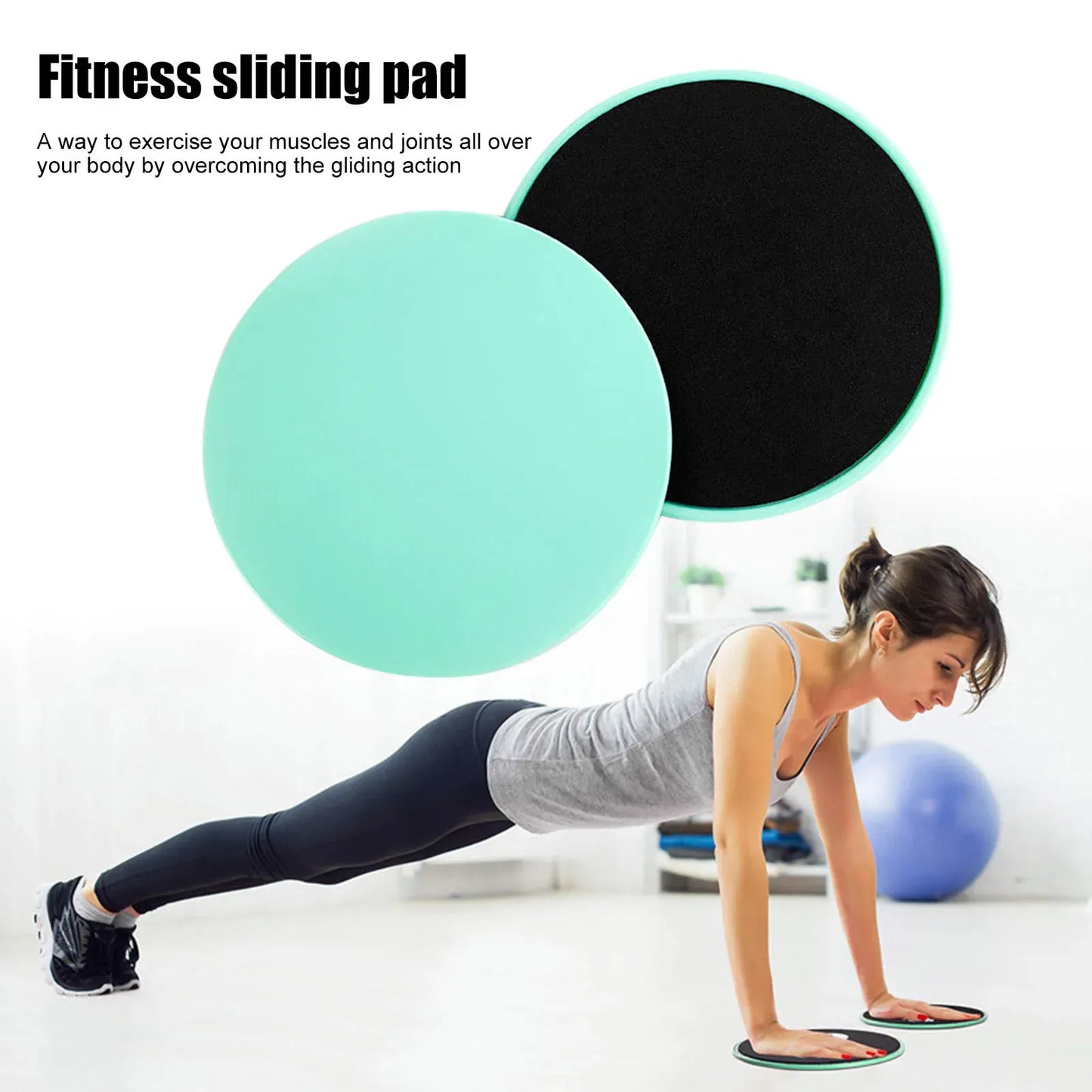 2Pcs Exercise Sliding Plate Dual Sided Yoga Gliding Discs Portable Abdominal Core Training Plate for Body Muscle Workout 2Pcs Exercise Sliding Plate Dual Sided Yoga Gliding Discs Portable Abdominal Core Training Plate for Body Muscle Workout