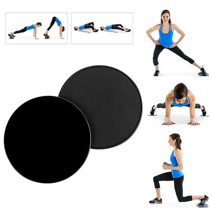 2Pcs Exercise Sliding Plate Dual Sided Yoga Gliding Discs Portable Abdominal Core Training Plate for Body Muscle Workout 2Pcs Exercise Sliding Plate Dual Sided Yoga Gliding Discs Portable Abdominal Core Training Plate for Body Muscle Workout