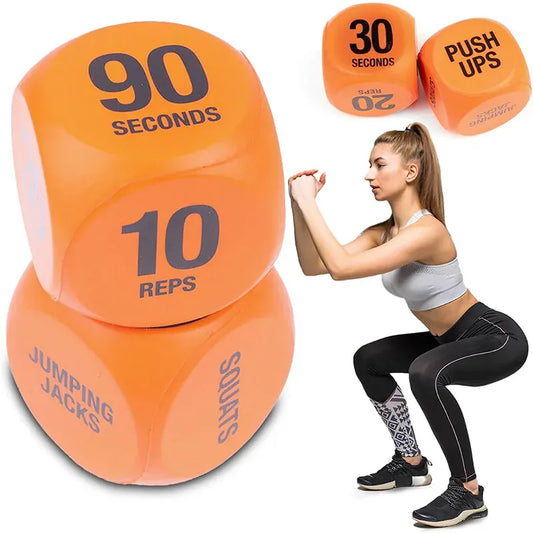 2pk Fitness Exercise Dice for Cardio HIIT Exercise Classes Fun Fitness Dice Convenient Portable Gym Accessories Whole Body 2pk Fitness Exercise Dice for Cardio HIIT Exercise Classes Fun Fitness Dice Convenient Portable Gym Accessories Whole Body