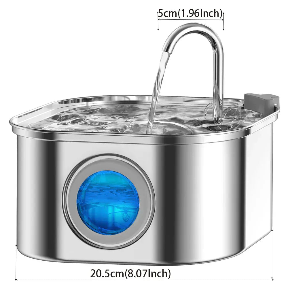 3.2L Stainless Steel Pet Water Feeder Auto 3.2L Stainless Steel Pet Water Feeder Auto