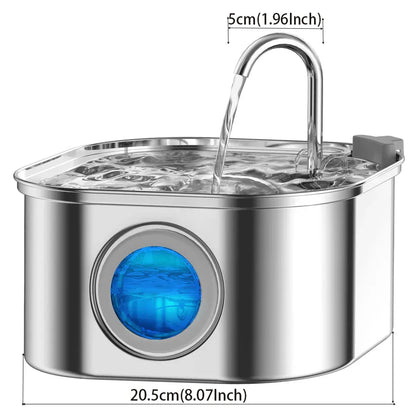 3.2L Stainless Steel Pet Water Feeder Auto 3.2L Stainless Steel Pet Water Feeder Auto