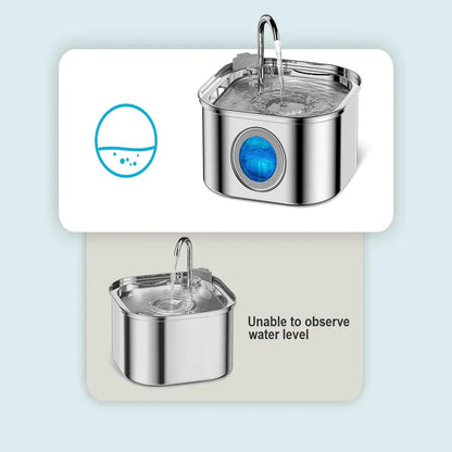 3.2L Stainless Steel Pet Water Feeder Auto 3.2L Stainless Steel Pet Water Feeder Auto