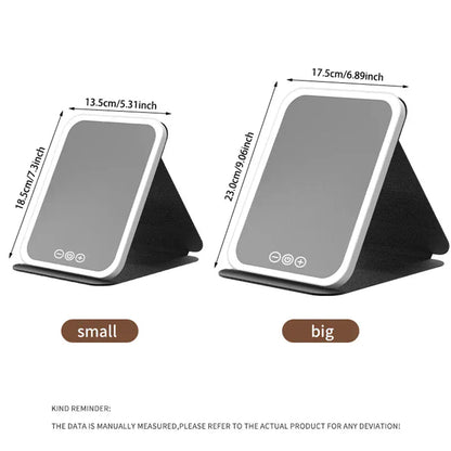 3 Colors Dimmable LED Makeup Mirror with Touch Screen 3 Colors Dimmable LED Makeup Mirror with Touch Screen