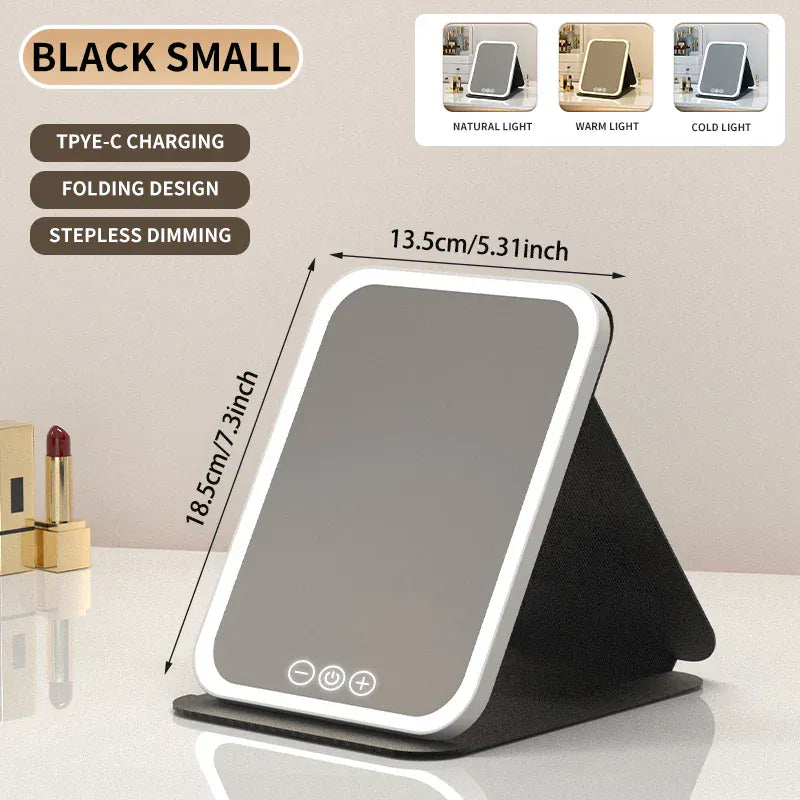 3 Colors Dimmable LED Makeup Mirror with Touch Screen 3 Colors Dimmable LED Makeup Mirror with Touch Screen