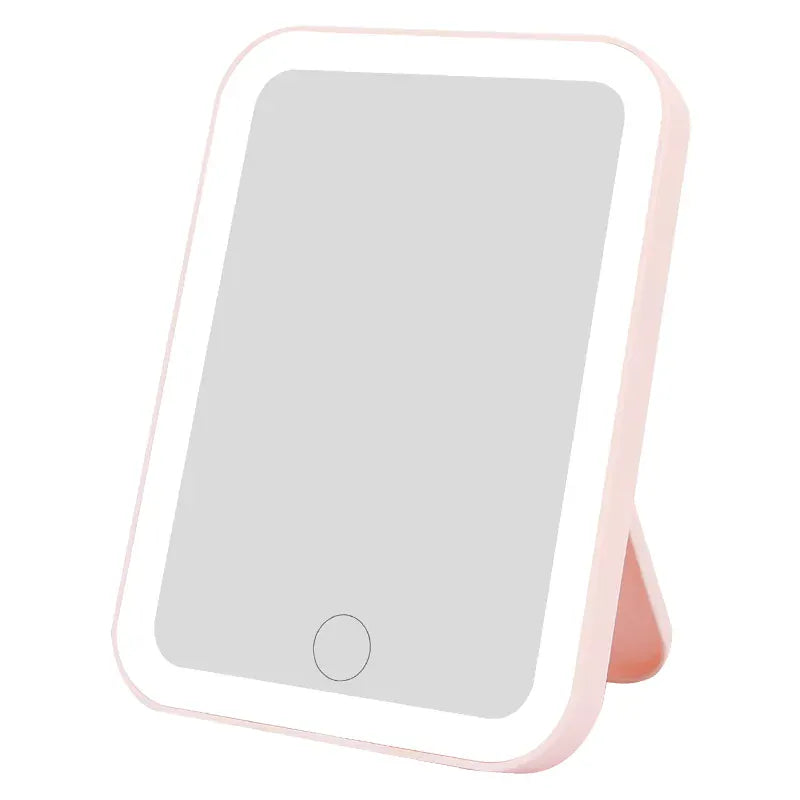 3 Colors LED Vanity Mirror with Touch Screen USB Rechargeable Dimming Makeup Mirror 3 Brightness Portable 3 Colors LED Vanity Mirror with Touch Screen USB Rechargeable Dimming Makeup Mirror 3 Brightness Portable