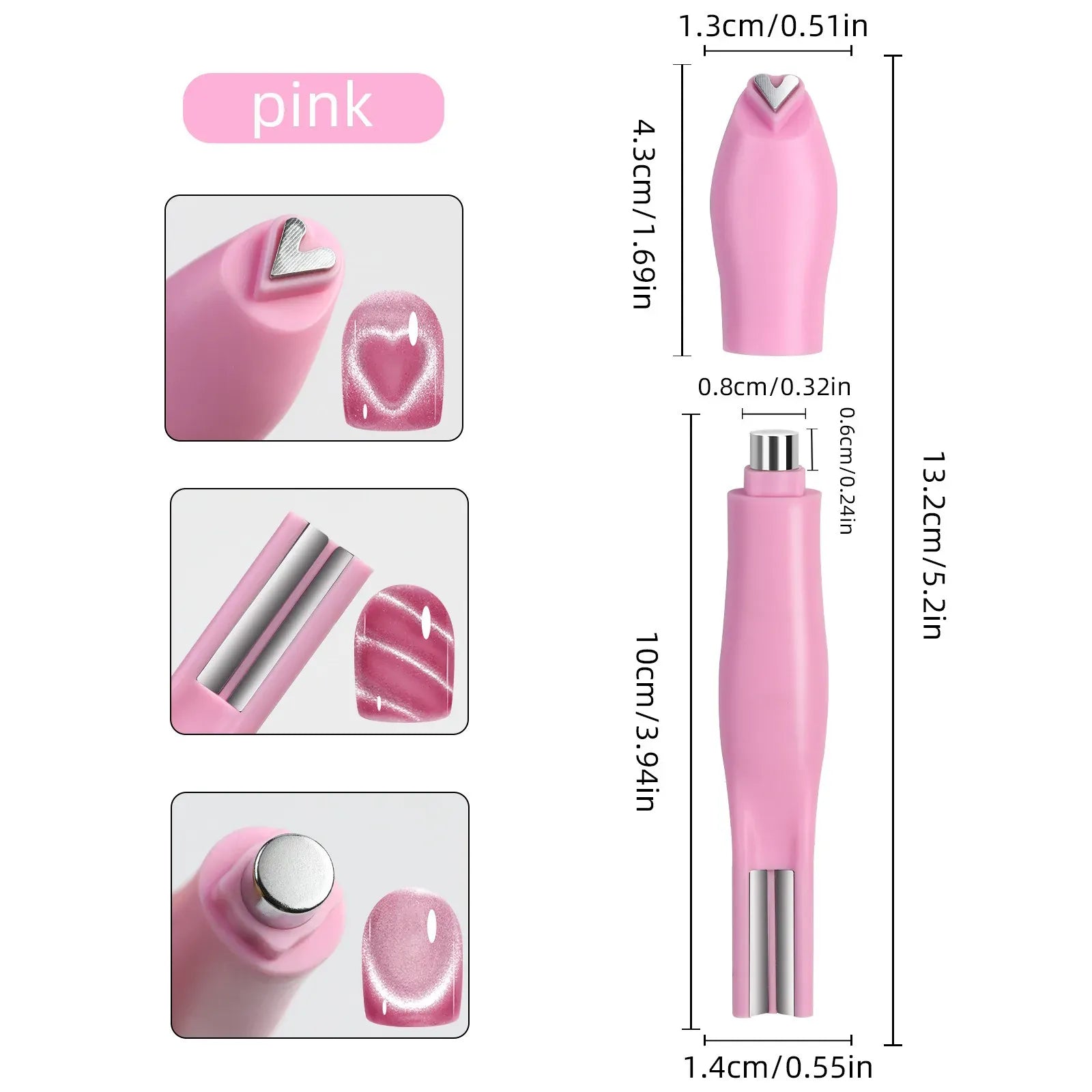 3 In 1 Cat Eye Nail Art Magnet Magnetic Nail Pen for Cat Eye Gel Nail Polish Suitable for Home DIY and Nail Salons 3 In 1 Cat Eye Nail Art Magnet Magnetic Nail Pen for Cat Eye Gel Nail Polish Suitable for Home DIY and Nail Salons