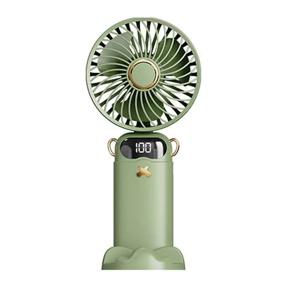 3000mAh Ultra-Quiet USB Mini Handheld Fan Portable Desk Fans 5 Speed USB Rechargeable Fan with Phone Stand and Display Screen 3000mAh Ultra-Quiet USB Mini Handheld Fan Portable Desk Fans 5 Speed USB Rechargeable Fan with Phone Stand and Display Screen