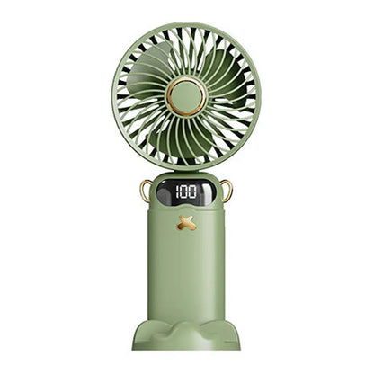 3000mAh Ultra-Quiet USB Mini Handheld Fan Portable Desk Fans 5 Speed USB Rechargeable Fan with Phone Stand and Display Screen 3000mAh Ultra-Quiet USB Mini Handheld Fan Portable Desk Fans 5 Speed USB Rechargeable Fan with Phone Stand and Display Screen