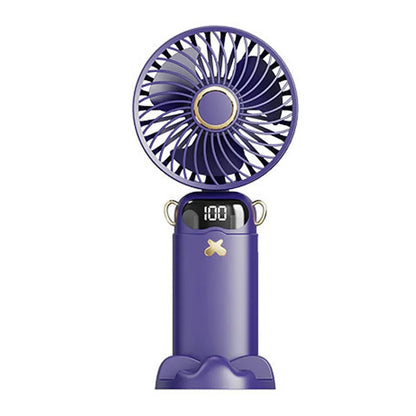 3000mAh Ultra-Quiet USB Mini Handheld Fan Portable Desk Fans 5 Speed USB Rechargeable Fan with Phone Stand and Display Screen 3000mAh Ultra-Quiet USB Mini Handheld Fan Portable Desk Fans 5 Speed USB Rechargeable Fan with Phone Stand and Display Screen