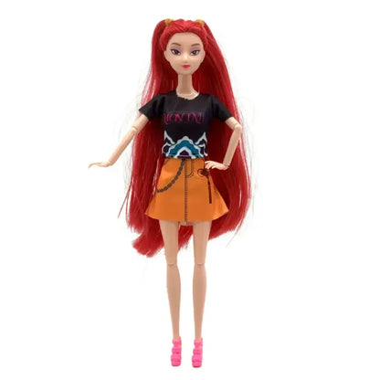 K-pop Demon Hunters Doll 30cm - Rumi Mira Zoey with Clothes & Shoes | Collectible Fashion Doll 30cm KPOP Demon Hunters Rumi Mira Zoey Doll With Clothes Shoes Girls Dress Up Fans Collections