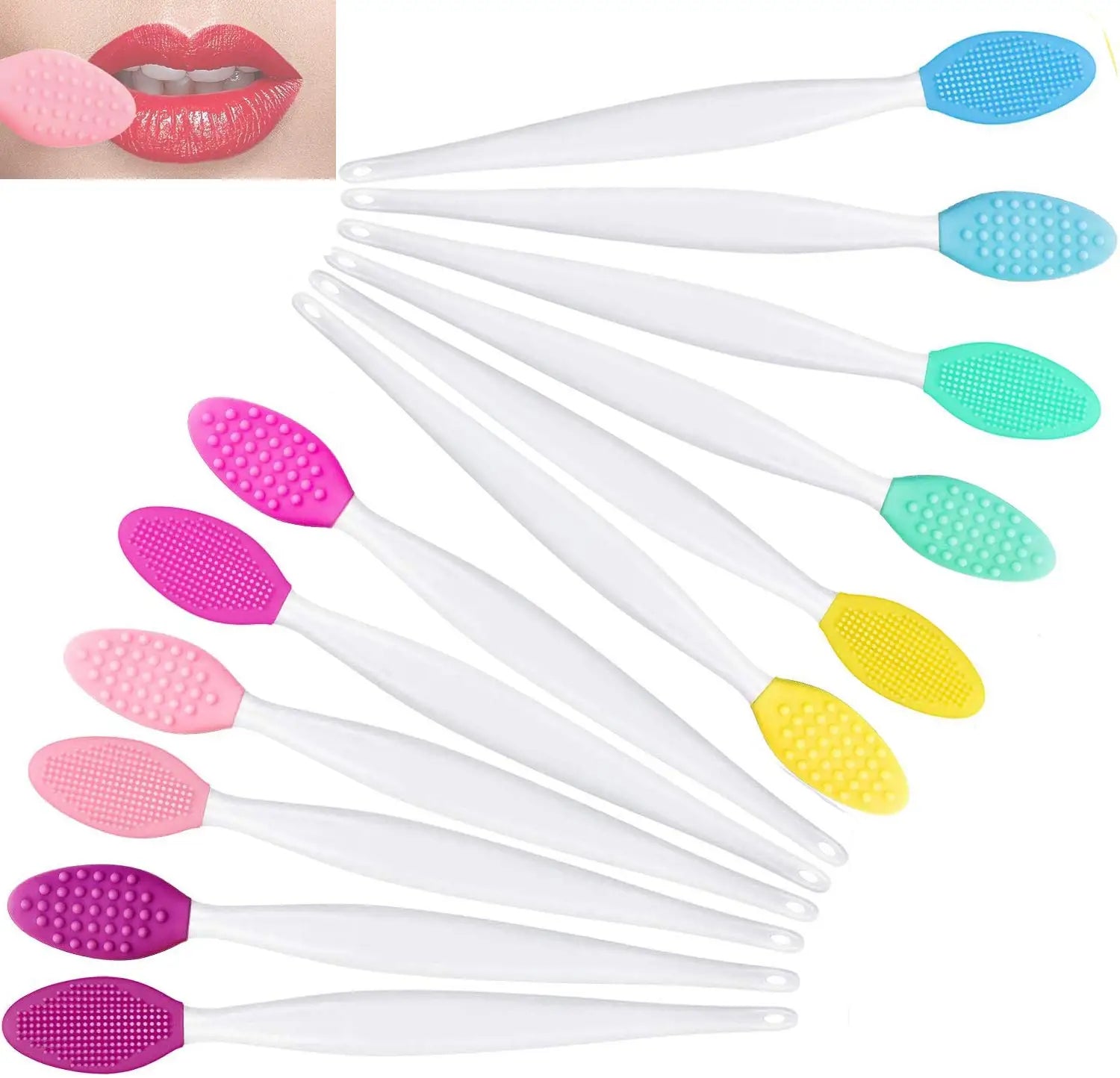 30pcs Silicone Lip Scrub Brush 30pcs Silicone Lip Scrub Brush