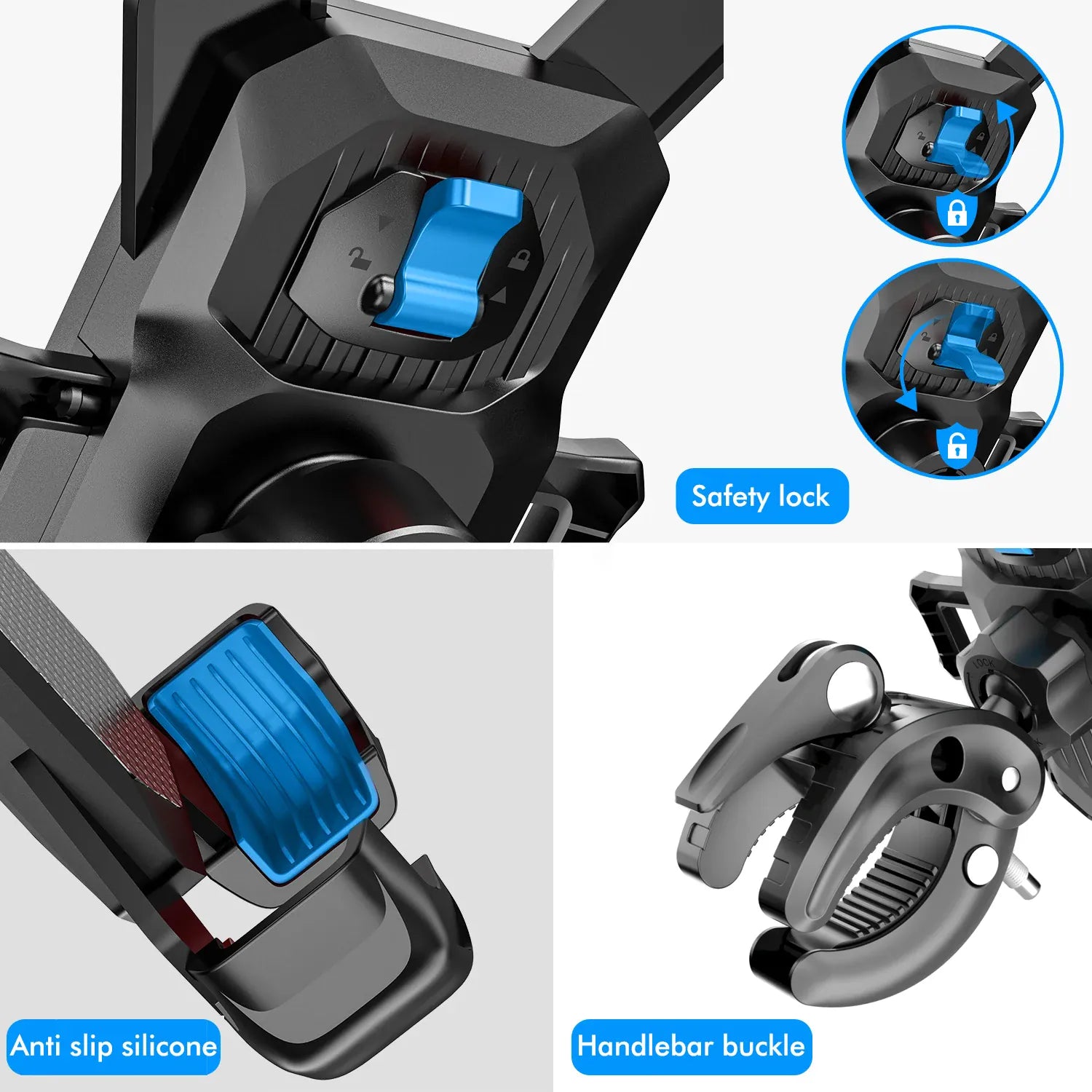 360° Bike Phone Mount Universal Shockproof Holder | Wahooly 360° Bike Phone Mount — Universal Shockproof Bicycle Holder for 4.7–7" Phones & GPS