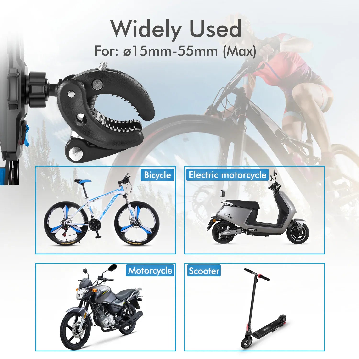 360° Bike Phone Mount Universal Shockproof Holder | Wahooly 360° Bike Phone Mount — Universal Shockproof Bicycle Holder for 4.7–7" Phones & GPS