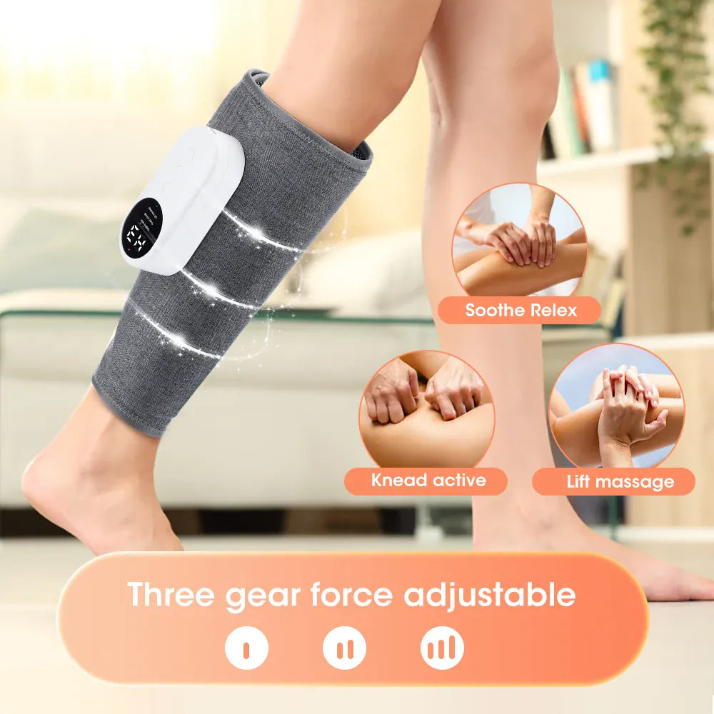 360° Electric Calf Massager Rechargeable 3 Modes Air Compression Leg Massager Hot Compress Leg Massage Blood Circulation 360° Electric Calf Massager Rechargeable 3 Modes Air Compression Leg Massager Hot Compress Leg Massage Blood Circulation
