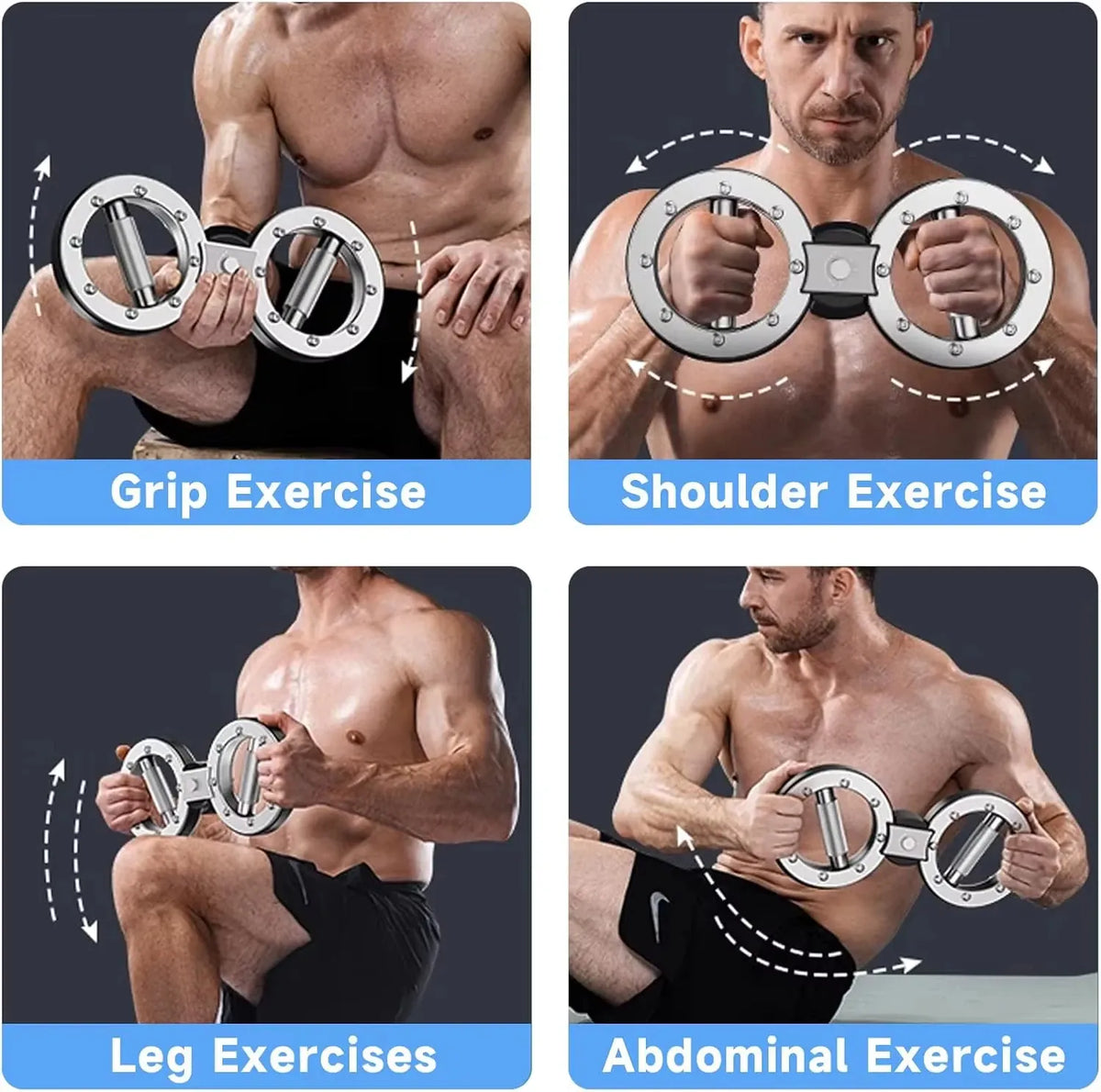 360° Rotating Arm Exerciser with 5 Resistance Levels 360° Rotating Arm Exerciser with 5 Resistance Levels