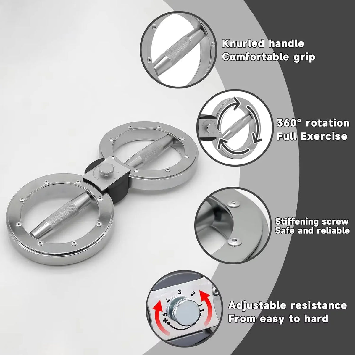 360° Rotating Arm Exerciser with 5 Resistance Levels 360° Rotating Arm Exerciser with 5 Resistance Levels