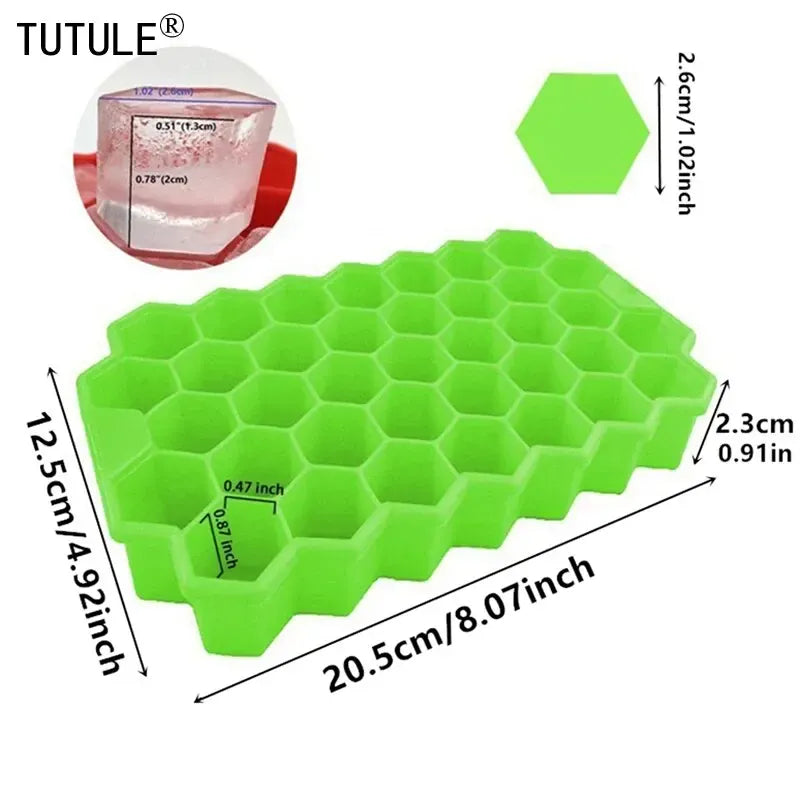 37 Compartment Honeycomb Ice Compartment Molds Jelly Ice Cube Tray with Lid Honeycomb Ice Cube Ice Box Moulds 37 Compartment Honeycomb Ice Compartment Molds Jelly Ice Cube Tray with Lid Honeycomb Ice Cube Ice Box Moulds