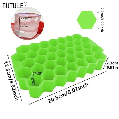 37 Compartment Honeycomb Ice Compartment Molds Jelly Ice Cube Tray with Lid Honeycomb Ice Cube Ice Box Moulds 37 Compartment Honeycomb Ice Compartment Molds Jelly Ice Cube Tray with Lid Honeycomb Ice Cube Ice Box Moulds