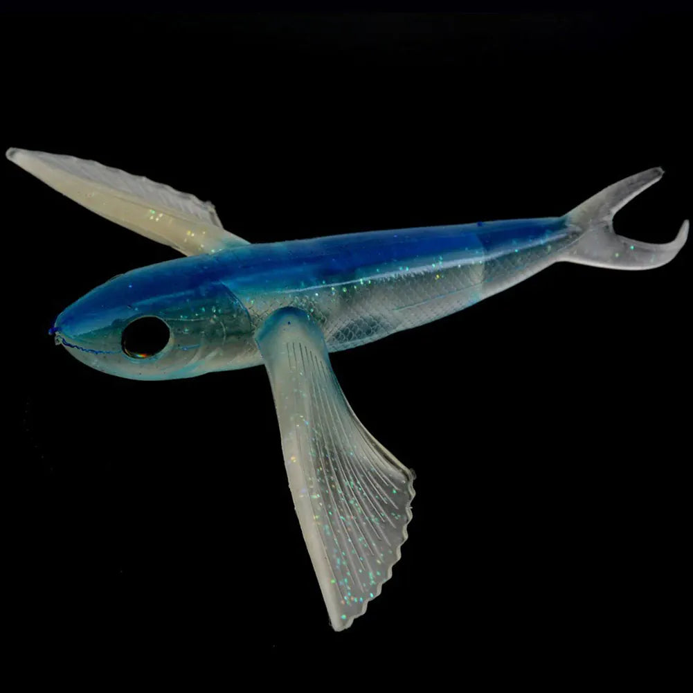 3D Flying Fish Soft Lure Trolling Bait Tuna Mackerel – Wahooly 3D Flying Fish Soft Lure – Trolling Bait for Tuna, Mackerel & Big Game