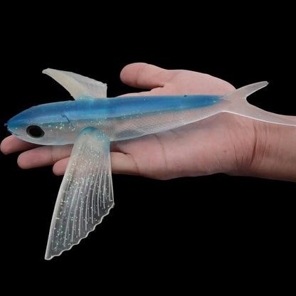 3D Flying Fish Soft Lure Trolling Bait Tuna Mackerel – Wahooly 3D Flying Fish Soft Lure – Trolling Bait for Tuna, Mackerel & Big Game