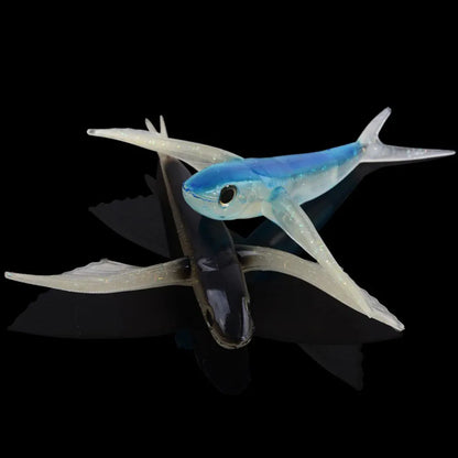 3D Flying Fish Soft Lure Trolling Bait Tuna Mackerel – Wahooly 3D Flying Fish Soft Lure – Trolling Bait for Tuna, Mackerel & Big Game