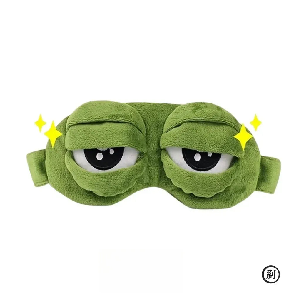3D Frog Sleep Mask Natural Sleeping Eyeshade Women Men Creative Cartoon Soft Portable Blindfold Travel Office Eyepatch 3D Frog Sleep Mask Natural Sleeping Eyeshade Women Men Creative Cartoon Soft Portable Blindfold Travel Office Eyepatch
