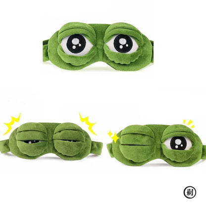3D Frog Sleep Mask Natural Sleeping Eyeshade Women Men Creative Cartoon Soft Portable Blindfold Travel Office Eyepatch 3D Frog Sleep Mask Natural Sleeping Eyeshade Women Men Creative Cartoon Soft Portable Blindfold Travel Office Eyepatch