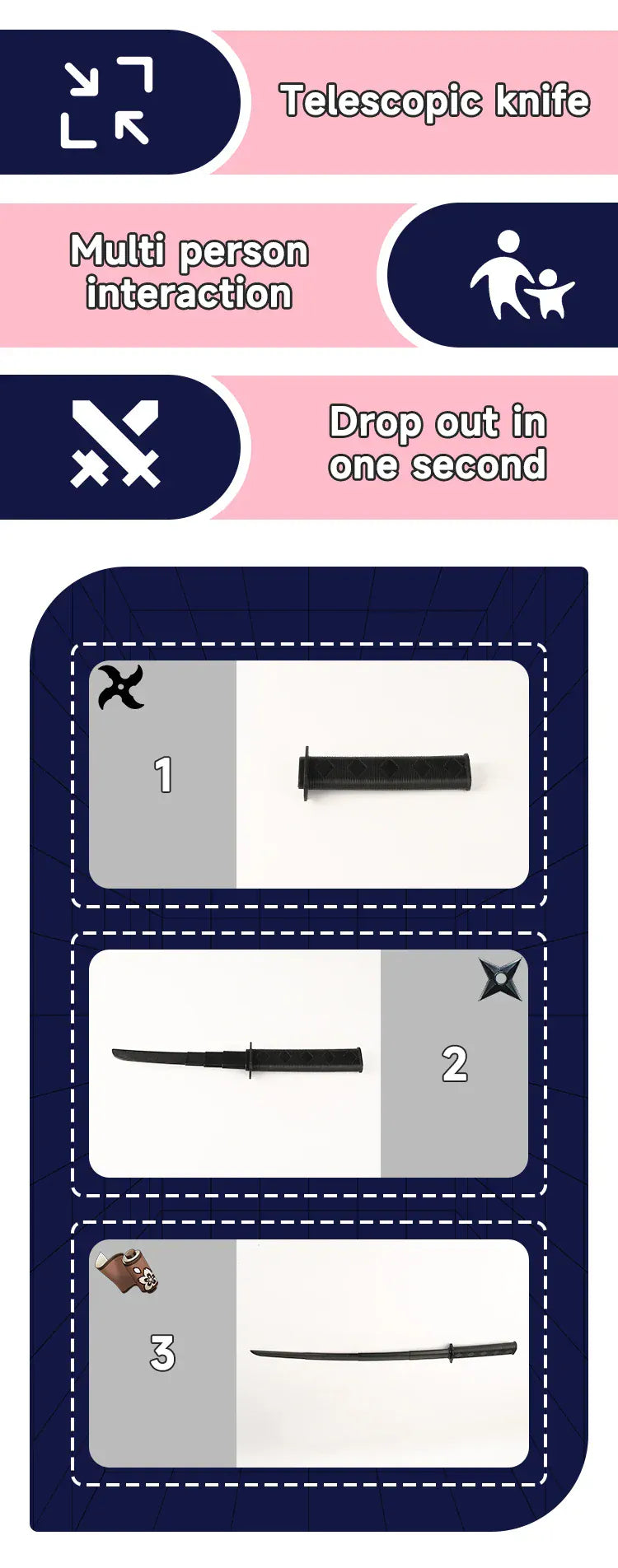 3D Printed Gravity Straight Out Telescopic Samurai 3D Printed Gravity Straight Out Telescopic Samurai