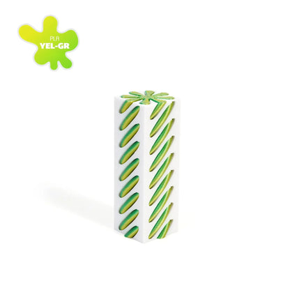 3D Printed Impossible Pyramid Fidget Toy | Helix Sculpture 3D Printed Impossible Pyramid Pass-through Sculpture Square Pillar Helix Screw Fidget Toy Spiral Cone Decompression Ornament