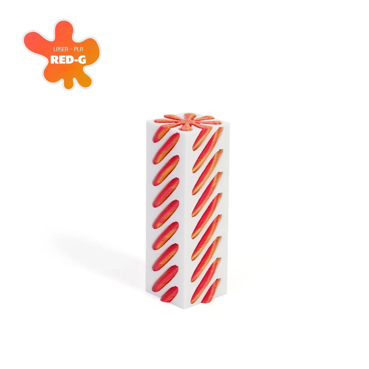 3D Printed Impossible Pyramid Fidget Toy | Helix Sculpture 3D Printed Impossible Pyramid Pass-through Sculpture Square Pillar Helix Screw Fidget Toy Spiral Cone Decompression Ornament