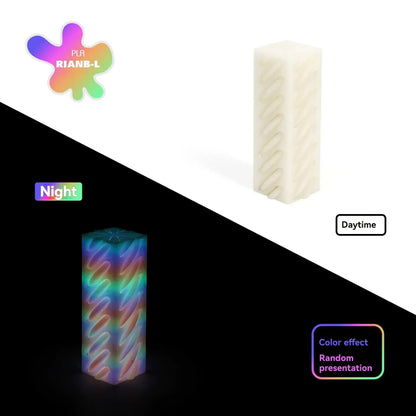3D Printed Impossible Pyramid Fidget Toy | Helix Sculpture 3D Printed Impossible Pyramid Pass-through Sculpture Square Pillar Helix Screw Fidget Toy Spiral Cone Decompression Ornament