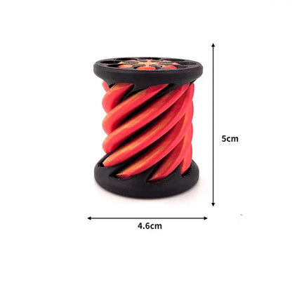 3D Printed Spiral Cone Toy | Impossible Pyramid Fidget 3D Printed Spiral Cone Toy Impossible Pyramid Passthrough Sculpture Pass Through Pyramid Fidget Toy Mini Vortex Thread Illusion