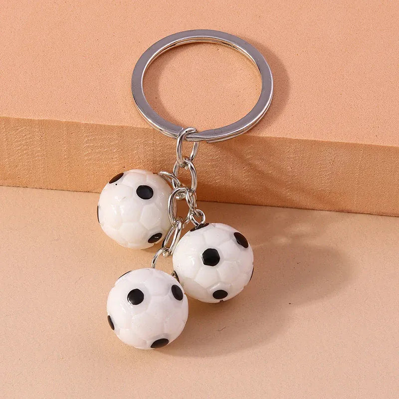 3D Resin Sports Ball Keychain — Football & Basketball Key Ring Gift 3D Resin Sports Ball Keychain — Football & Basketball Key Ring Charm for Men, Women & Bags