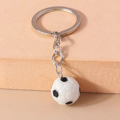 3D Resin Sports Ball Keychain — Football & Basketball Key Ring Gift 3D Resin Sports Ball Keychain — Football & Basketball Key Ring Charm for Men, Women & Bags