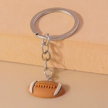 3D Resin Sports Ball Keychain — Football & Basketball Key Ring Gift 3D Resin Sports Ball Keychain — Football & Basketball Key Ring Charm for Men, Women & Bags