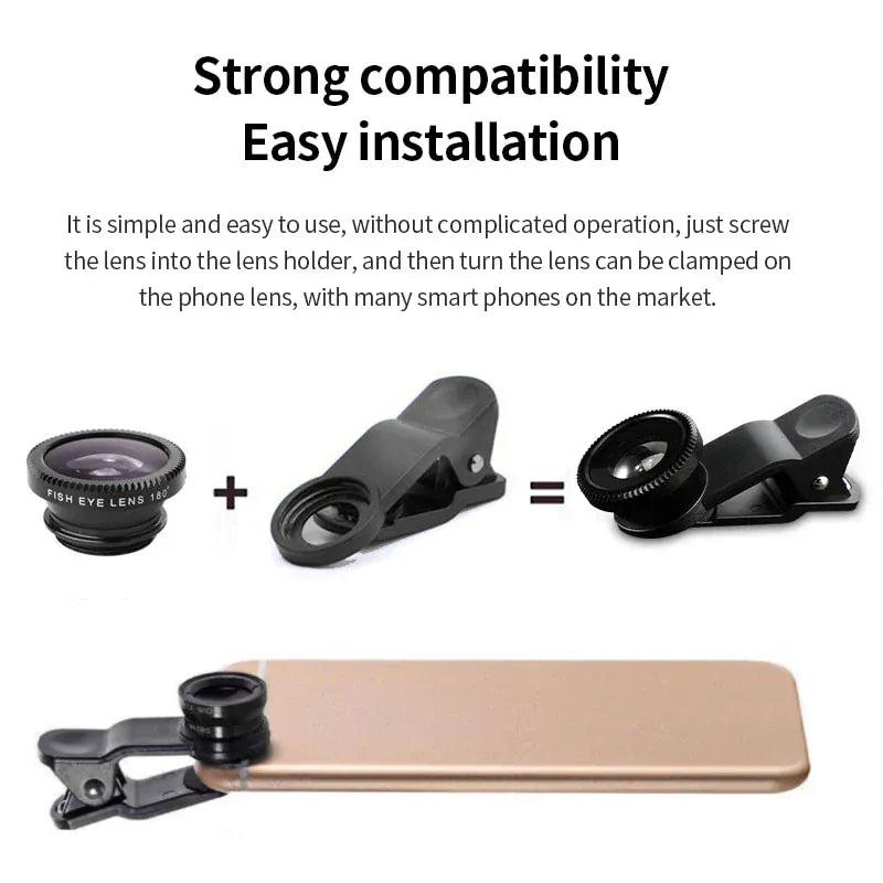 3in1 Fisheye Wide Angle Micro Camera Lens for iPhone 3in1 Fisheye Wide Angle Micro Camera Lens for iPhone