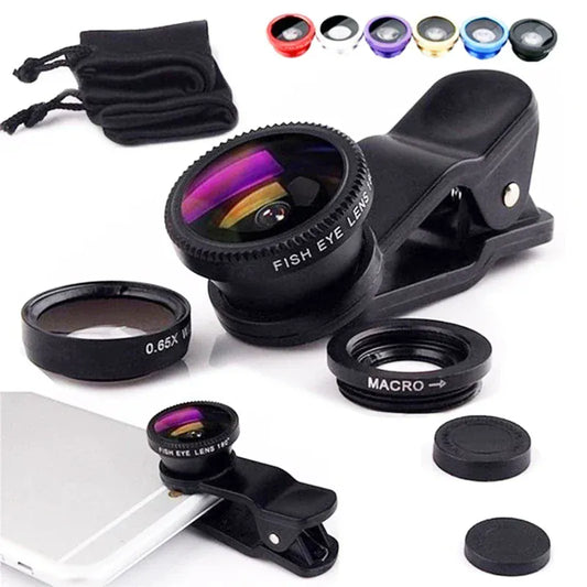 3in1 Fisheye Wide Angle Micro Camera Lens for iPhone 3in1 Fisheye Wide Angle Micro Camera Lens for iPhone