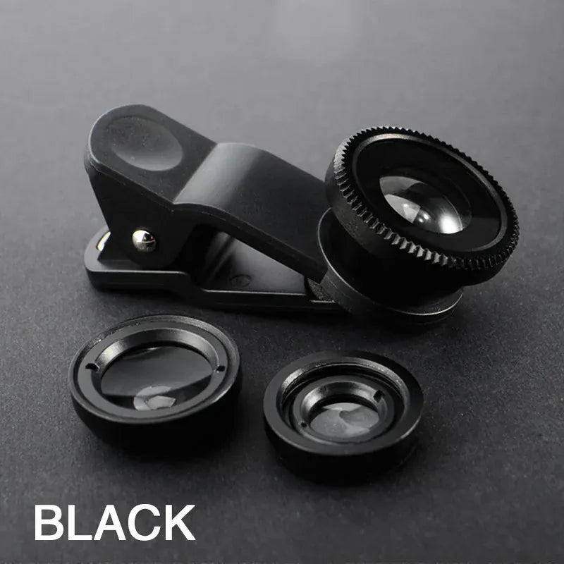 3in1 Fisheye Wide Angle Micro Camera Lens for iPhone 3in1 Fisheye Wide Angle Micro Camera Lens for iPhone