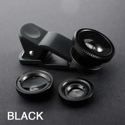 3in1 Fisheye Wide Angle Micro Camera Lens for iPhone 3in1 Fisheye Wide Angle Micro Camera Lens for iPhone
