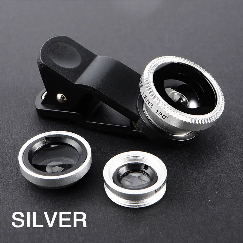 3in1 Fisheye Wide Angle Micro Camera Lens for iPhone 3in1 Fisheye Wide Angle Micro Camera Lens for iPhone