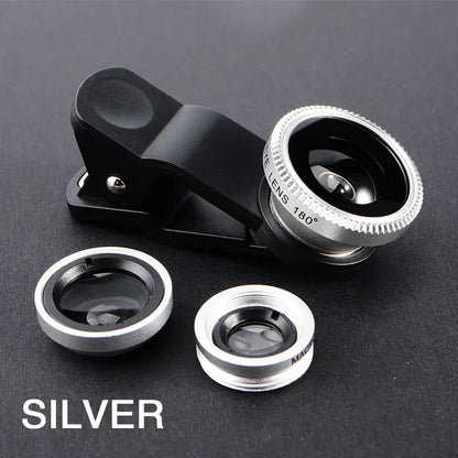 3in1 Fisheye Wide Angle Micro Camera Lens for iPhone 3in1 Fisheye Wide Angle Micro Camera Lens for iPhone