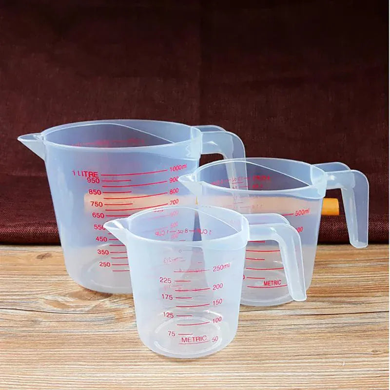 3pcs 250/500/1000ml Baking Liquid Measuring Cups PVC Scale Cup Plastic Measuring Volume Beaker Kitchen Baking Tools 3pcs 250/500/1000ml Baking Liquid Measuring Cups PVC Scale Cup Plastic Measuring Volume Beaker Kitchen Baking Tools