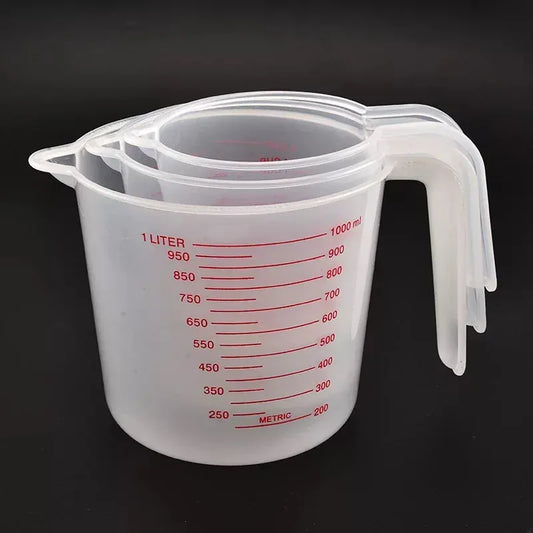 3pcs 250/500/1000ml Baking Liquid Measuring Cups PVC Scale Cup Plastic Measuring Volume Beaker Kitchen Baking Tools 3pcs 250/500/1000ml Baking Liquid Measuring Cups PVC Scale Cup Plastic Measuring Volume Beaker Kitchen Baking Tools