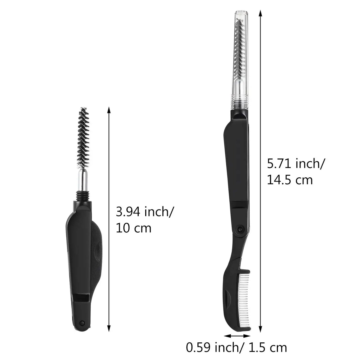 3PCS Stainless Steel Dual-Ended Eyelash Comb & Eyebrow Brush 3PCS Stainless Steel Dual-Ended Eyelash Comb & Eyebrow Brush