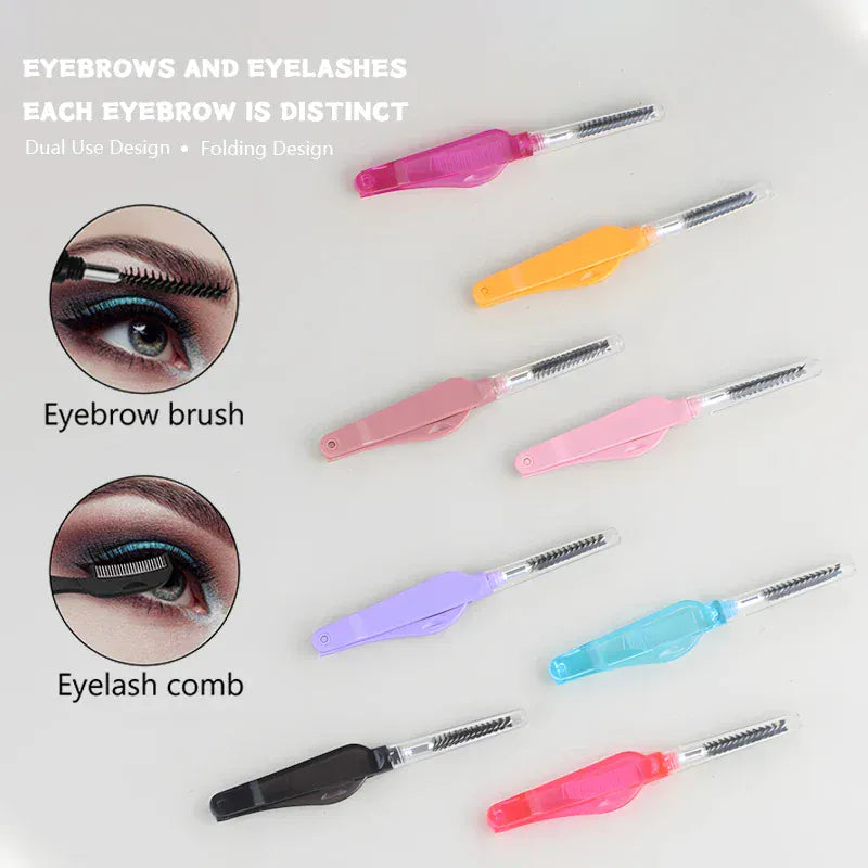 3PCS Stainless Steel Dual-Ended Eyelash Comb & Eyebrow Brush 3PCS Stainless Steel Dual-Ended Eyelash Comb & Eyebrow Brush